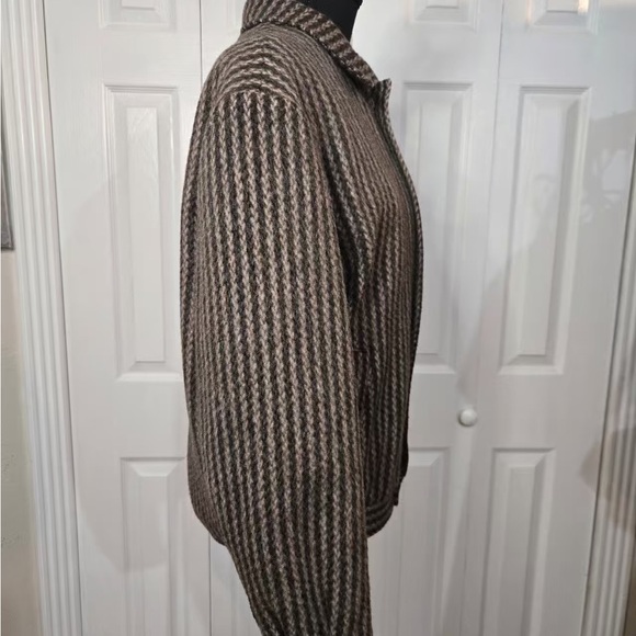 Dior Brown Striped Women's Blazer - Picture 4 of 7
